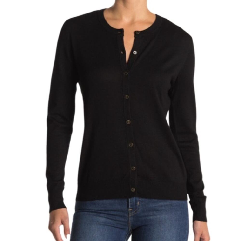 By Design Lightweight Garden Cardigan - Black Size XL